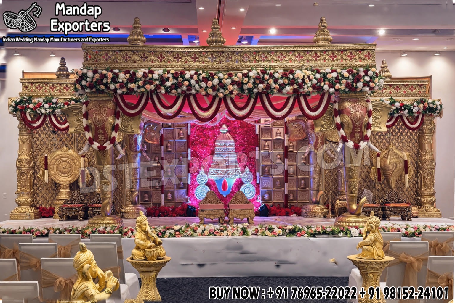 Southern Wedding Golden Theme Kalyana Mandapam Southern Wedding Golden Theme Kalyana Mandapam