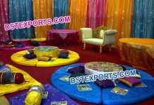 Punjabi Wedding Mehndi Stage Set Decoration