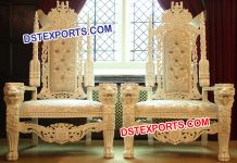 Wedding Lavish Bride Groom Lion Chairs