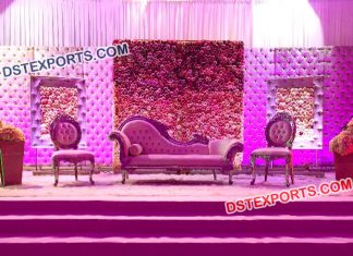 Leather Panel Wedding Stage Decoration