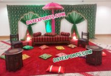 Muslim Embrodried Backdrop For Wedding