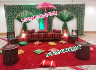 Muslim Embrodried Backdrop For Wedding