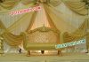 Asian Wedding Golden Carved Love Seater