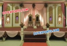 Muslim Wedding Stage Fiber Backdrop Panels