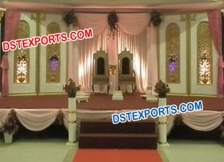 Muslim Wedding Stage Fiber Backdrop Panels