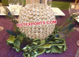 Wedding Small Crystal Ball Table Decoration