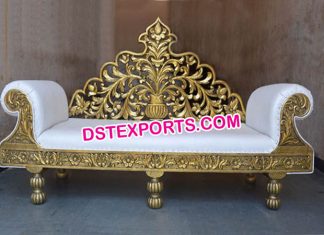 Wedding Designer Brass Metal Sofa