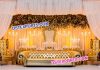 New Design Wedding Gold Tufted Furniture