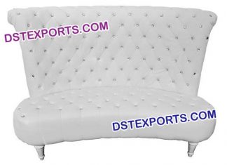 Modern Wedding White Tufted Sofa Set