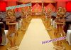 Wooden Heart Pillar Wedding Mandap Wooden Heart Pillar Wedding Mandap