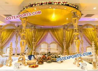 Superb Natural Wood Wedding Mandap Superb Natural Wood Wedding Mandap