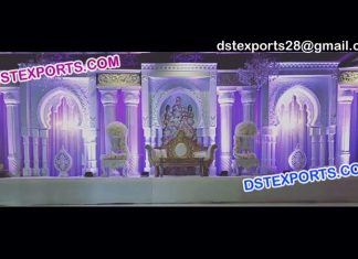 Modern Style Wedding Stage Back Wall Set
