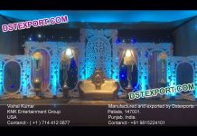 Grand Indian Asian Wedding Stage Back Frames Decor Grand Indian Asian Wedding Stage Back Frames Decor
