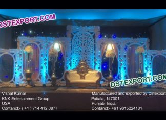Grand Indian Asian Wedding Stage Back Frames Decor Grand Indian Asian Wedding Stage Back Frames Decor