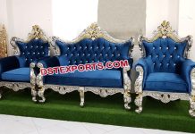 Muslim Wedding Silver Gold Metal Sofa Set Muslim Wedding Silver Gold Metal Sofa Set