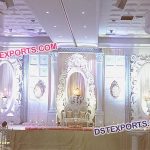 Asian Reception Wedding Stage Decor