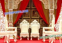 Bollywood Style Indian Wedding Mandap Chairs Set Bollywood Style Indian Wedding Mandap Chairs Set 9618