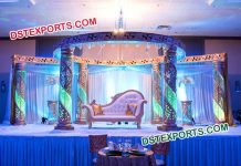 Bollywood Style Wedding Crystal Mandap Set