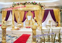 Designer Fiber Crystal Wedding Mandap
