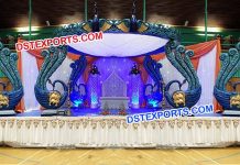 Fiber Peacock Theme Wedding Mandap Fiber Peacock Theme Wedding Mandap