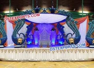 Fiber Peacock Theme Wedding Mandap Fiber Peacock Theme Wedding Mandap