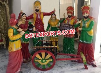 Fiber Punjabi Theem Bhangra Statues For Hotel Fiber Punjabi Theem Bhangra Statues For Hotel