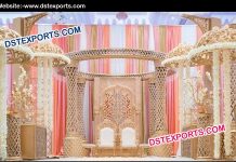 Gold Crystal Wedding Mandap