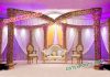 Gold Indian Wedding Decoration Mandap