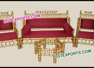 Hand Craft Wedding Sankheda Sofa Set