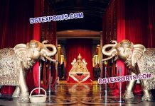 Indian Royal Elephant Fiber Statue Indian Royal Elephant Fiber Statue