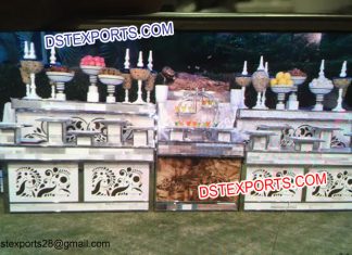 Indian Wedding Buffet Counters Food Stalls