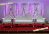 Indian Wedding White Craved Sofa Set