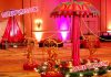 Wedding Decoration Umbrella with small Ganesha Statues Wedding Decoration Umbrella with small Ganesha Statues