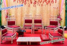Traditional Gujrati Wedding Mandap Chairs Set