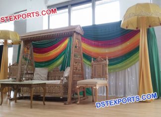 Muslim Wedding Antique Jhula Swing With Chairs