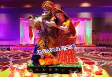 Radha Krishan Theme Garba Decoration Radha Krishan Theme Garba Decoration