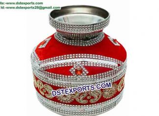 Red Embroidered Jaggo & Kalash
