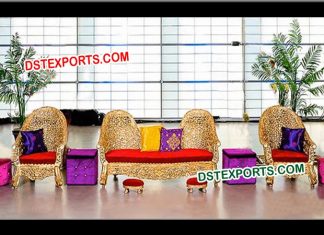 Teak Wood Carving Heavy Design Sofa Set