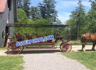 Tourist Long Horse Drawn Buggy Carriage Tourist Long Horse Drawn Buggy Carriage