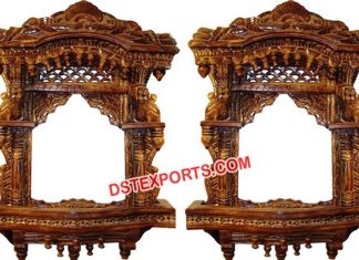 Traditional Rajasthani Decor Wooden Panel
