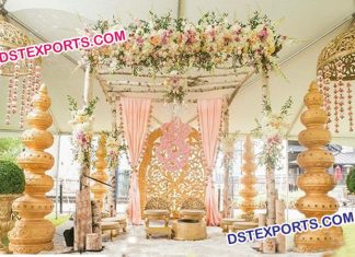 Wedding Mandap Decoration Fiber Pot Pillar