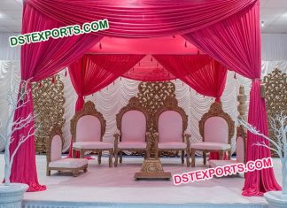 Wedding Wooden Mandap Chairs Set Wedding Wooden Mandap Chairs Set