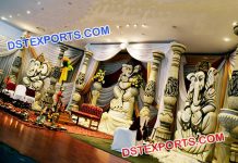 Ganesha Statues for Stage Back Wall Decoration