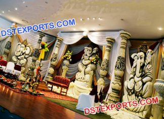 Ganesha Statues for Stage Back Wall Decoration