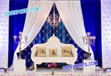 Wedding Stage Set With Candle Backdrop Wedding Stage set with candle Backdrop