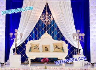 Wedding Stage Set With Candle Backdrop Wedding Stage set with candle Backdrop