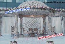 Trending wedding Mandap with white theme