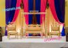 Wedding Wooden Sankheda Swing Golden Wooden Hand Carved Sankheda Swing