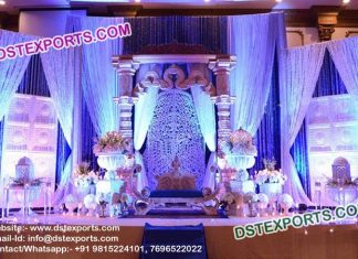 Ancient Bollywood Style Wedding Stage Set Ancient Bollywood Style Wedding Stage Set