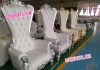 Big Back Bride & Groom Wedding Chair Set Big Back Bride & Groom Wedding Chair set